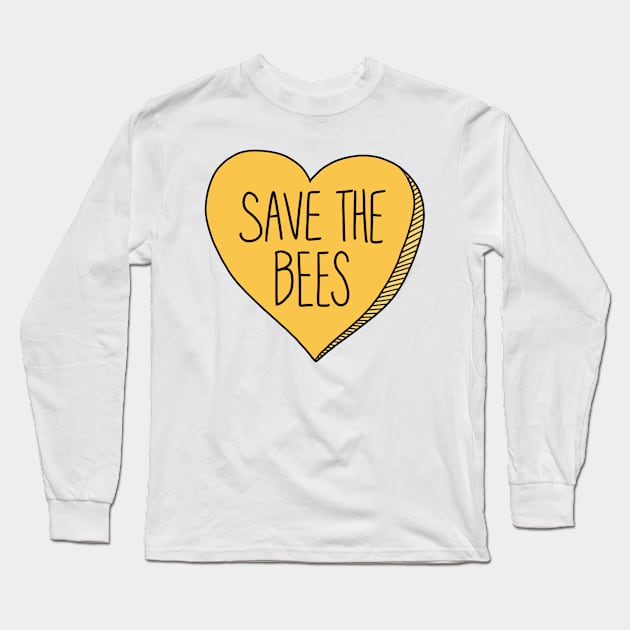 Save the Bees Long Sleeve T-Shirt by smileyfriend